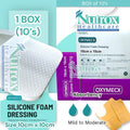 Silicone Foam Dressing with multiple sizes (1 BOX) with Adhesive